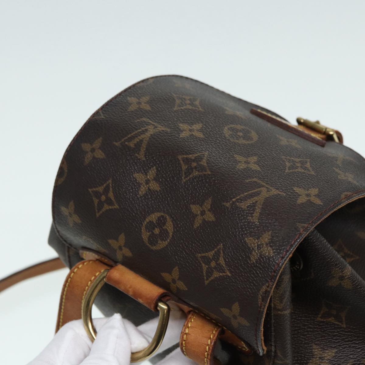 LOUIS VUITTON Monogram Montsouris MM Backpack M51136 LV Auth 87416