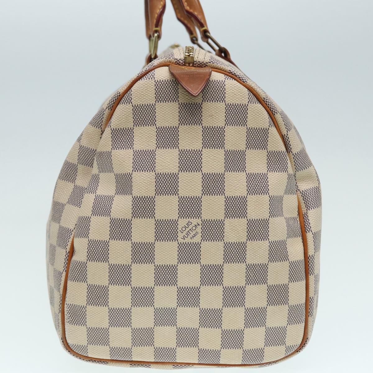 LOUIS VUITTON Damier Azur Speedy 35 Hand Bag N41535 LV Auth 87428