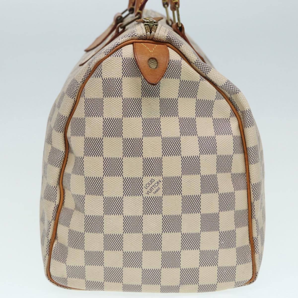 LOUIS VUITTON Damier Azur Speedy 35 Hand Bag N41535 LV Auth 87428