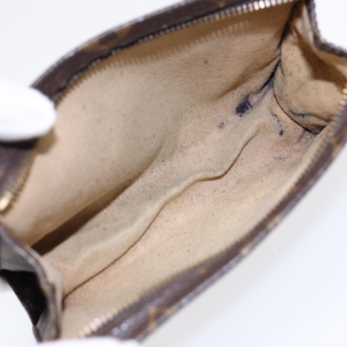 LOUIS VUITTON Monogram Poche Toilette 15 Pouch M47546 LV Auth 87458