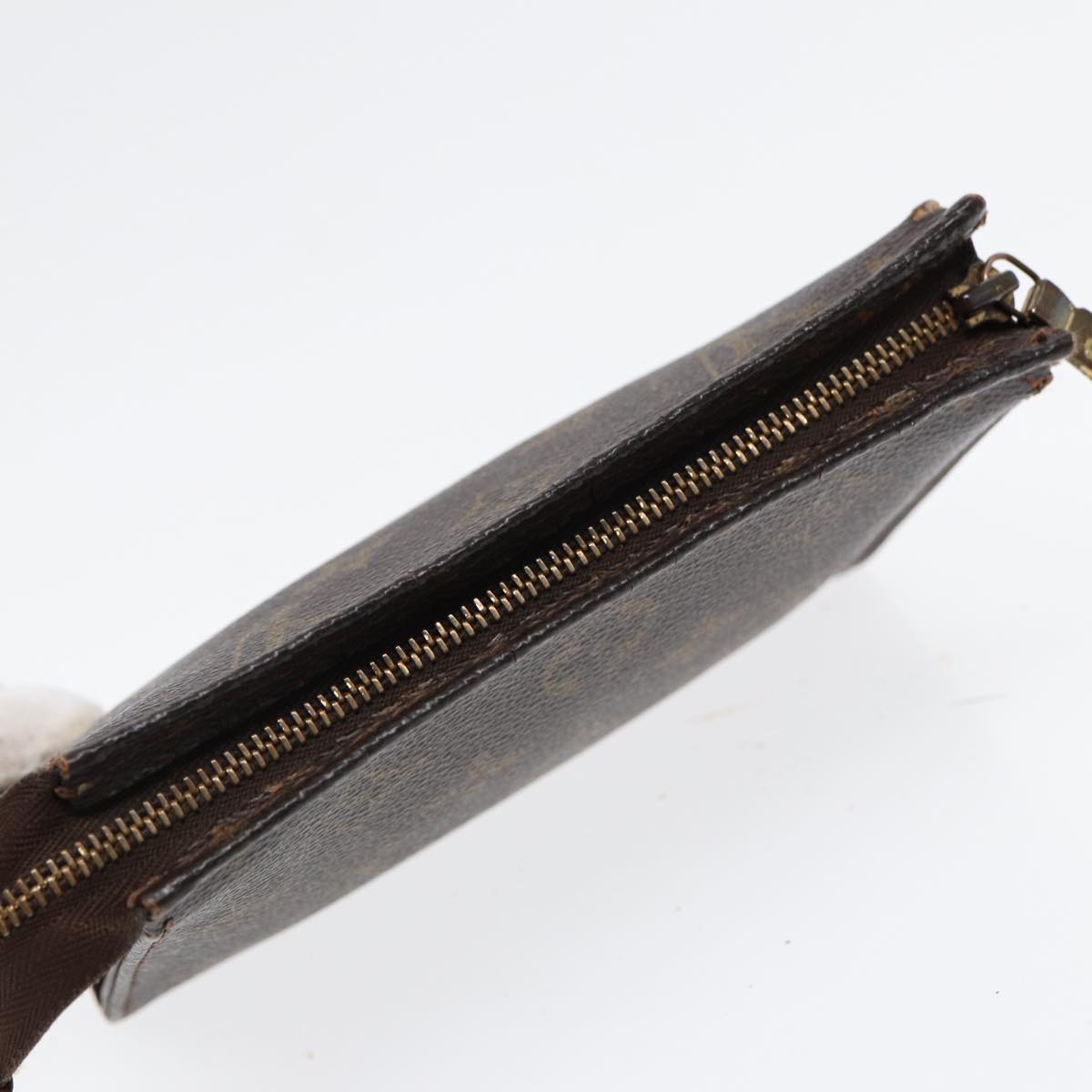 LOUIS VUITTON Monogram Poche Toilette 15 Pouch M47546 LV Auth 87463