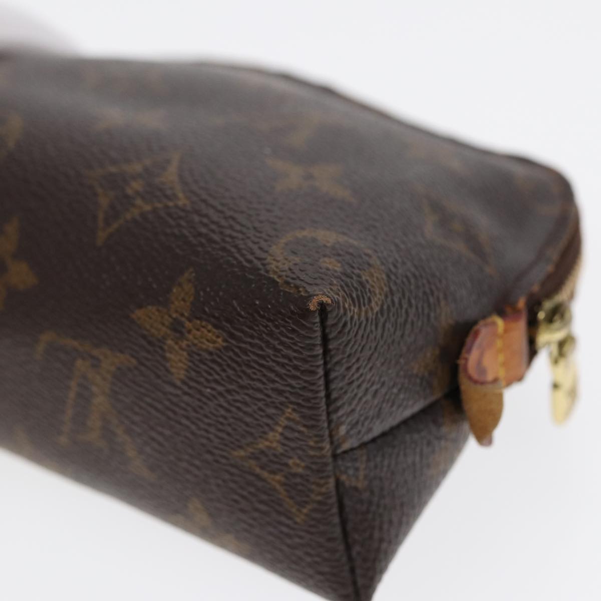 LOUIS VUITTON Monogram Pochette Cosmetic PM Cosmetic Pouch M47515 LV Auth 87474