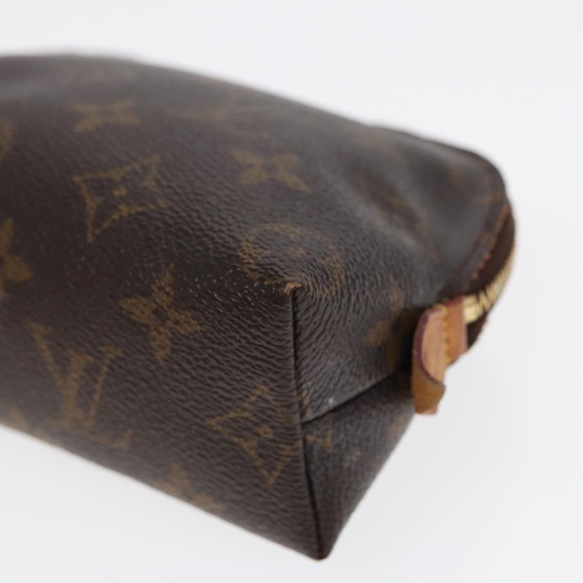 LOUIS VUITTON Monogram Pochette Cosmetic PM Cosmetic Pouch M47515 LV Auth 87474