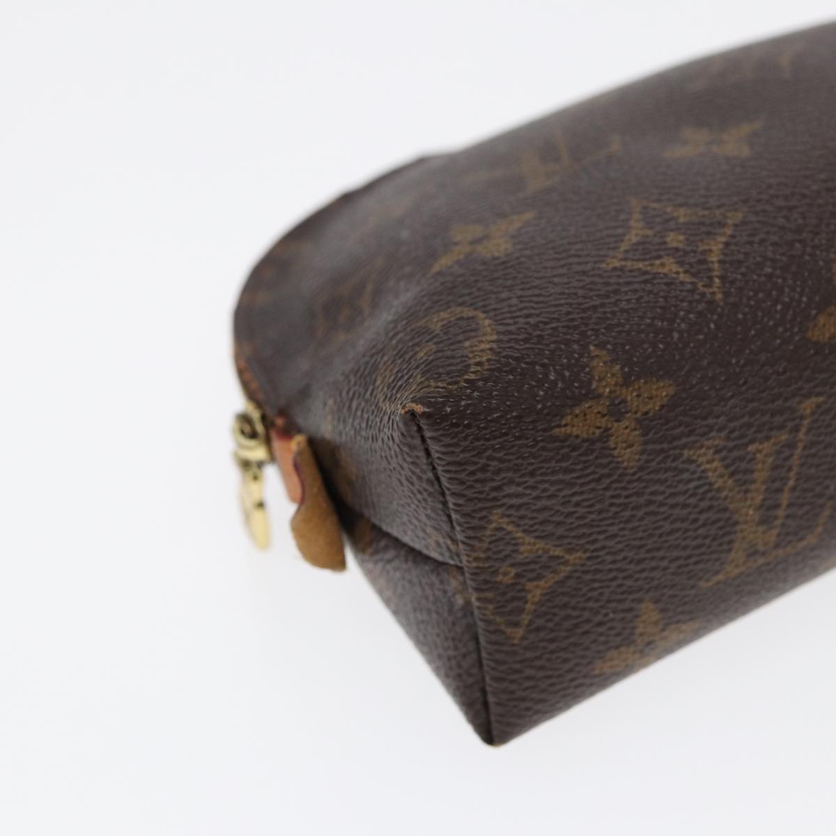 LOUIS VUITTON Monogram Pochette Cosmetic PM Cosmetic Pouch M47515 LV Auth 87474