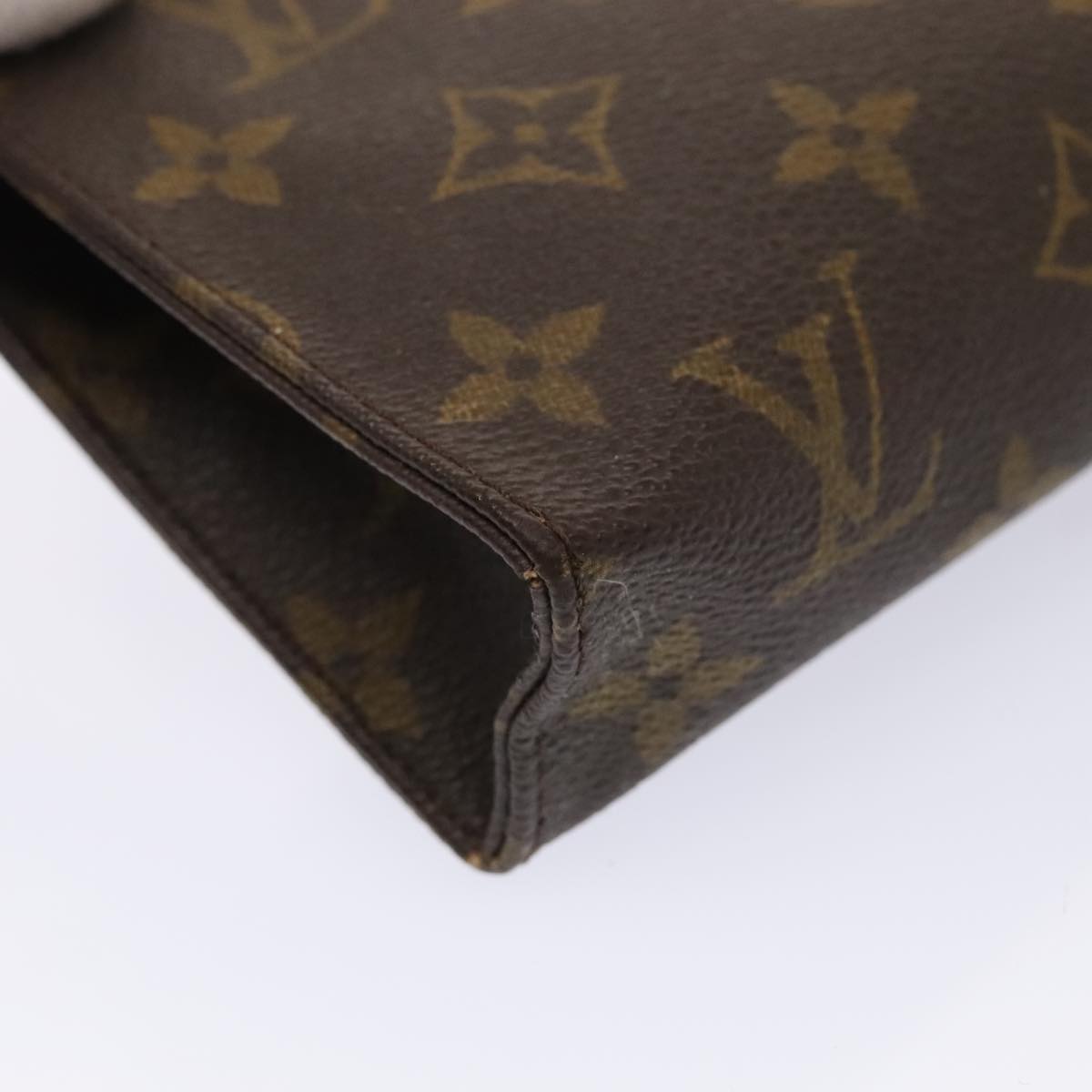 LOUIS VUITTON Monogram Poche Toilette 15 Pouch M47546 LV Auth 87477