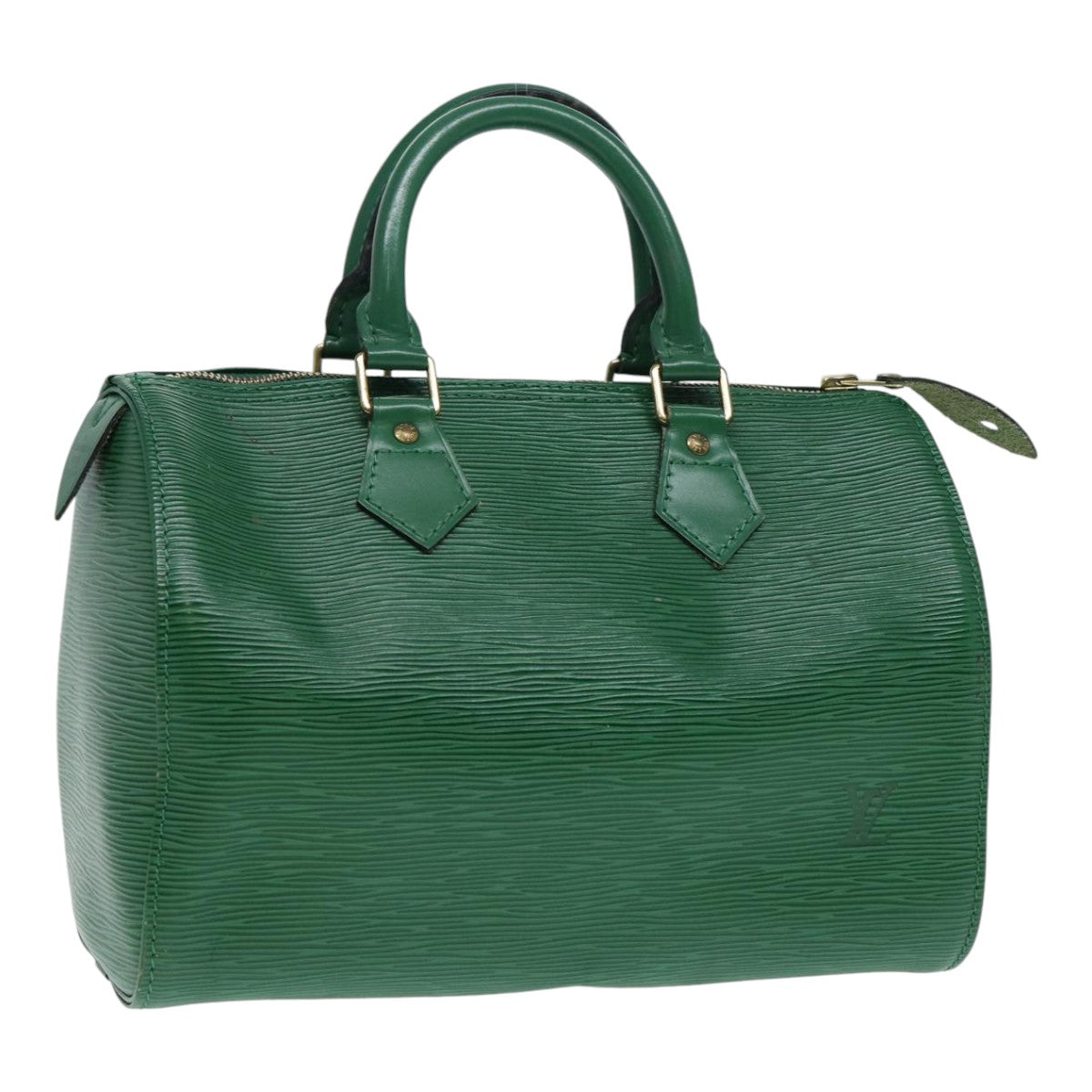 LOUIS VUITTON Epi Speedy 25 Hand Bag Borneo Green M43014 LV Auth 87482