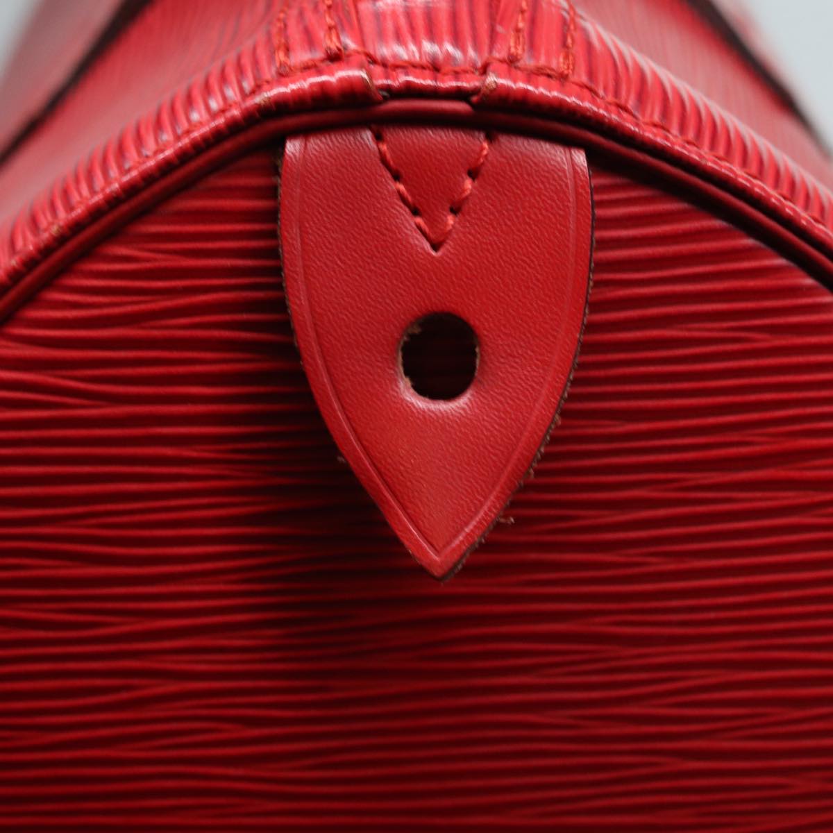 LOUIS VUITTON Epi Speedy 30 Hand Bag Castilian Red M43007 LV Auth 87487