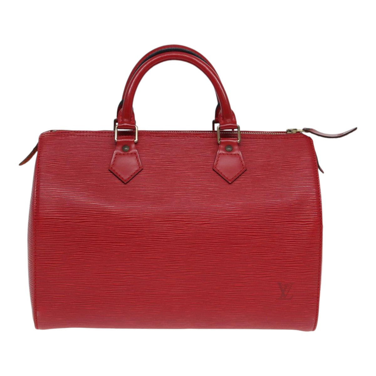 LOUIS VUITTON Epi Speedy 30 Hand Bag Castilian Red M43007 LV Auth 87487