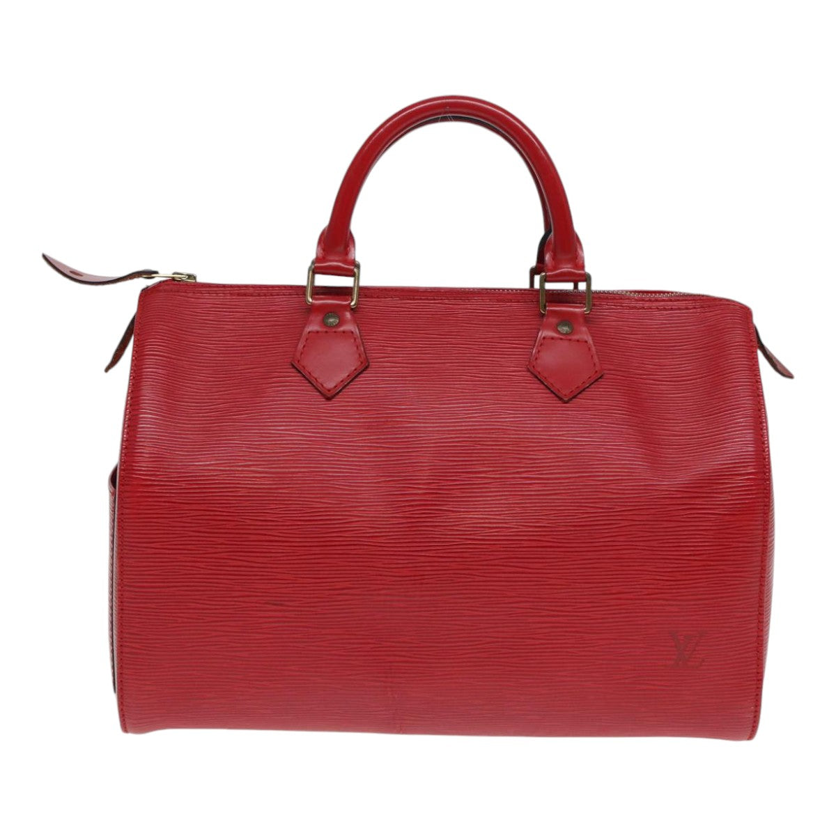 LOUIS VUITTON Epi Speedy 30 Hand Bag Castilian Red M43007 LV Auth 87487