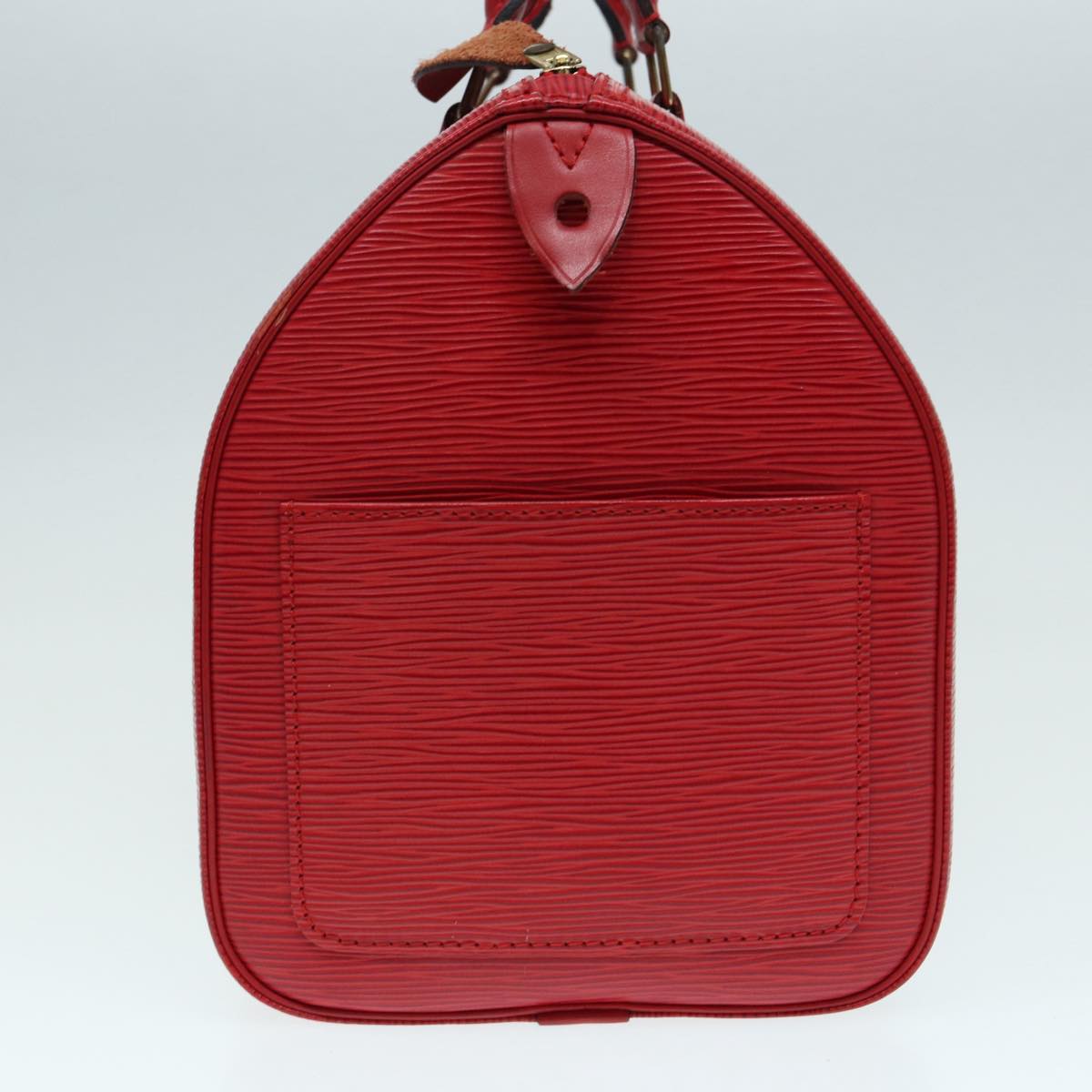 LOUIS VUITTON Epi Speedy 30 Hand Bag Castilian Red M43007 LV Auth 87487