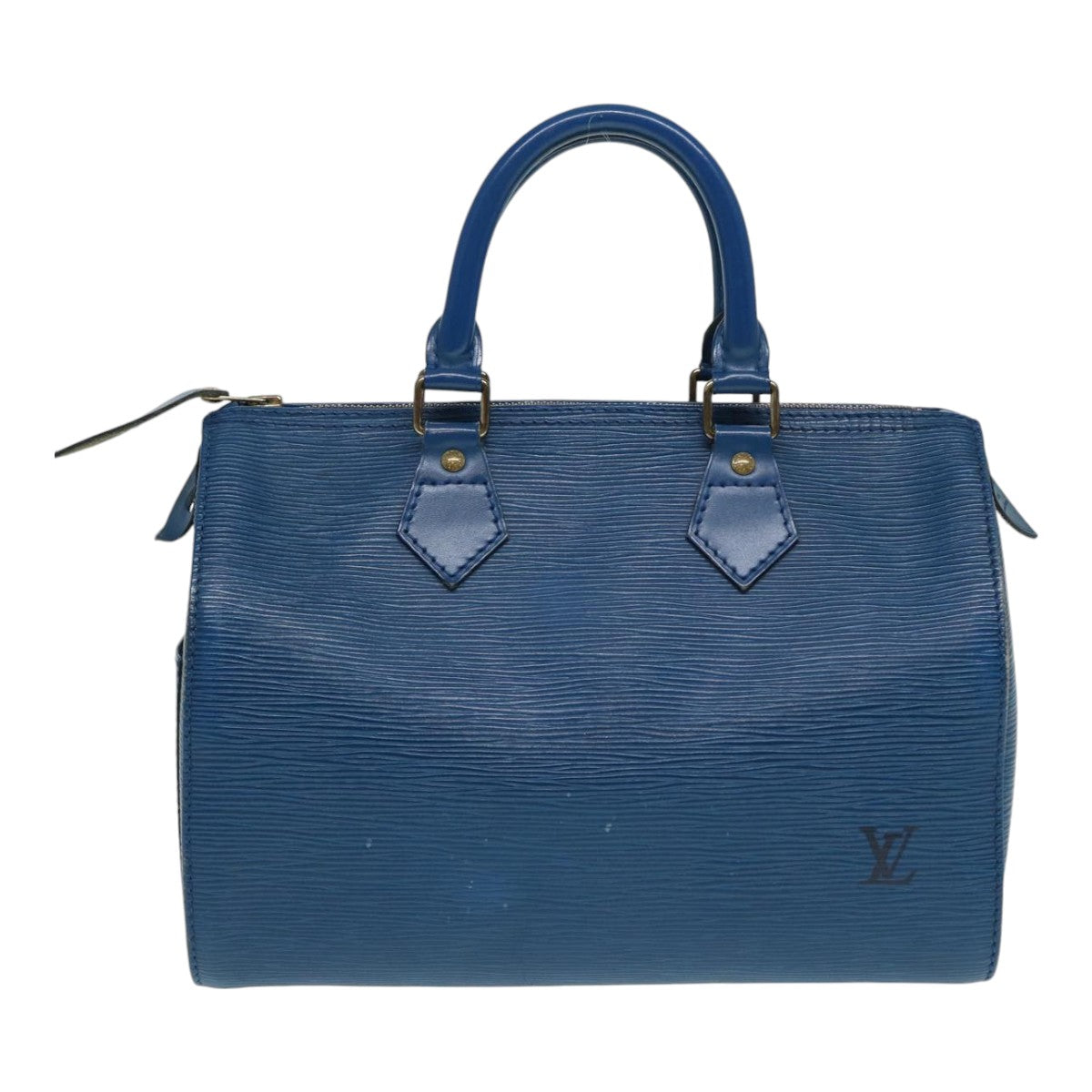 LOUIS VUITTON Epi Speedy 25 Hand Bag Toledo Blue M43015 LV Auth 87489