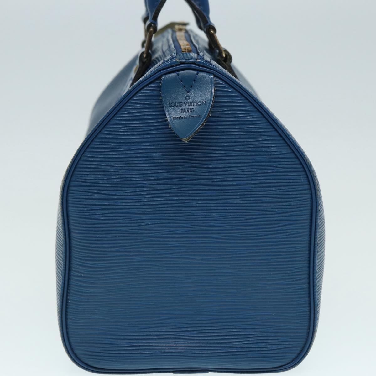 LOUIS VUITTON Epi Speedy 25 Hand Bag Toledo Blue M43015 LV Auth 87489