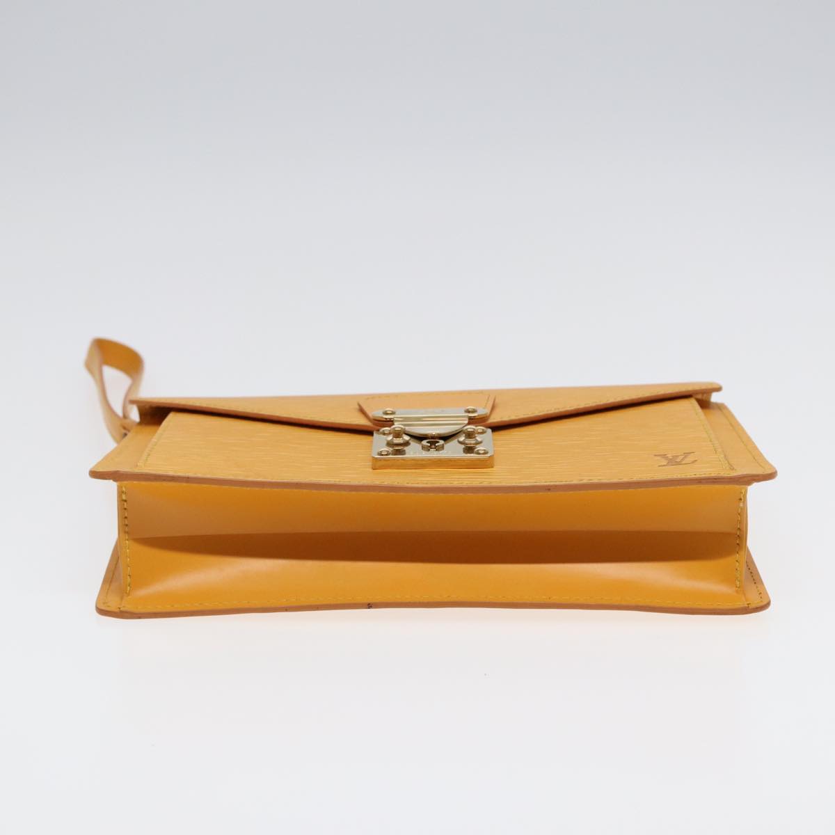 LOUIS VUITTON Epi Serie Dragonne Hand Bag Yellow LV Auth 87495