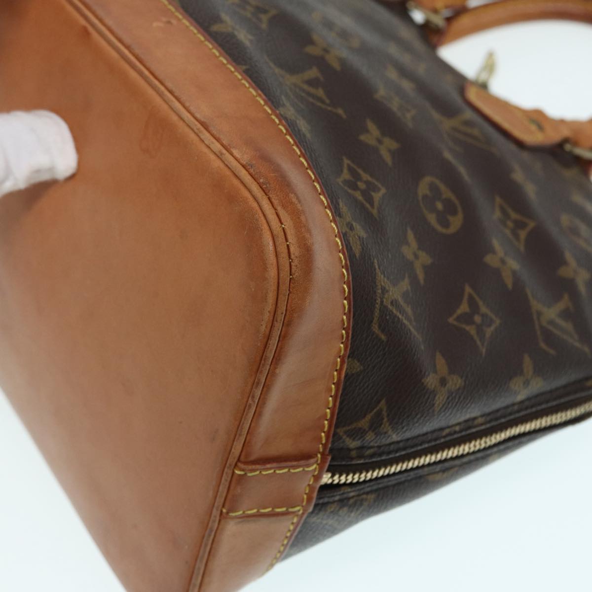 LOUIS VUITTON Monogram Alma Hand Bag M51130 LV Auth 87556