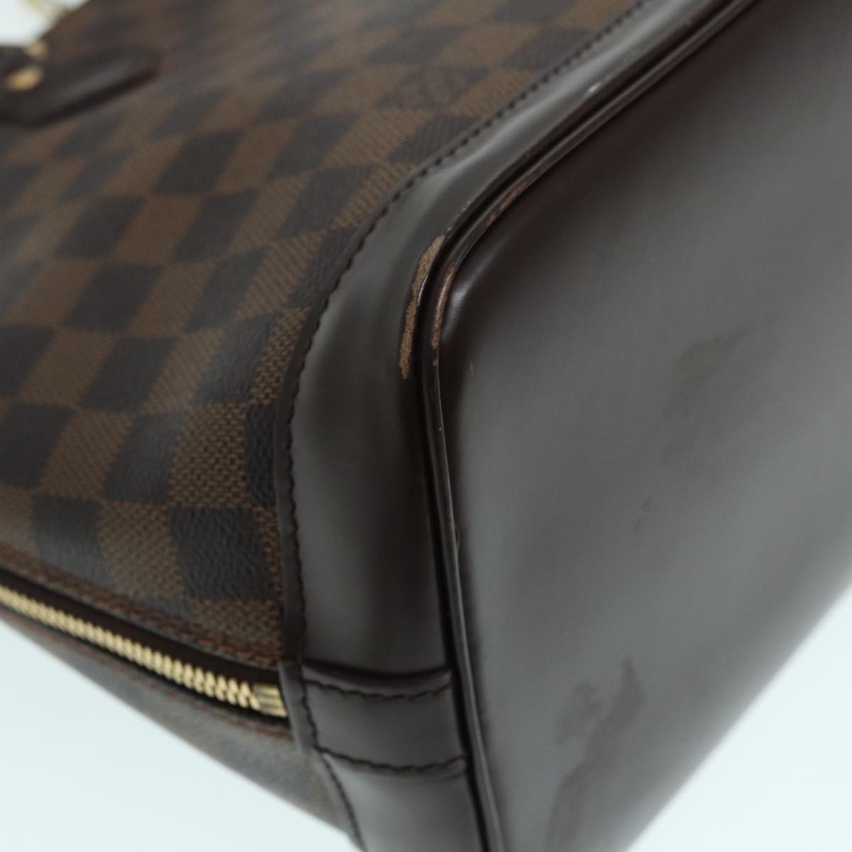 LOUIS VUITTON Damier Ebene Alma Hand Bag N51131 LV Auth 87559