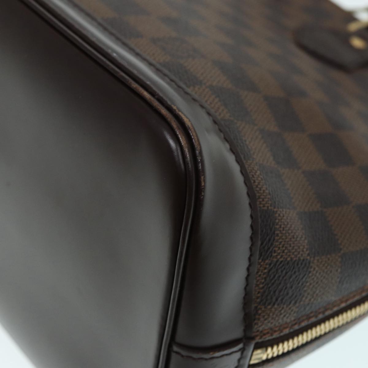 LOUIS VUITTON Damier Ebene Alma Hand Bag N51131 LV Auth 87559