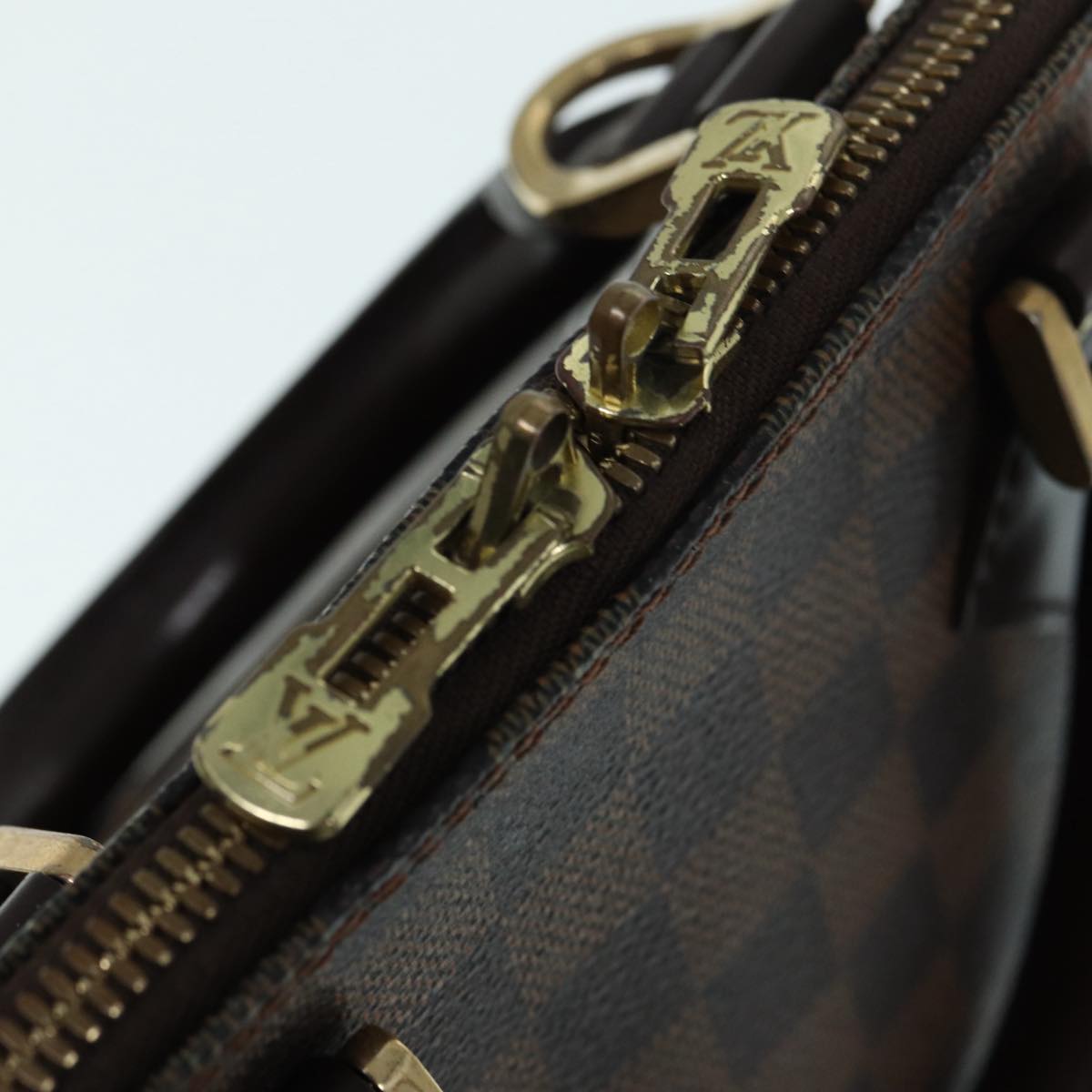 LOUIS VUITTON Damier Ebene Alma Hand Bag N51131 LV Auth 87559