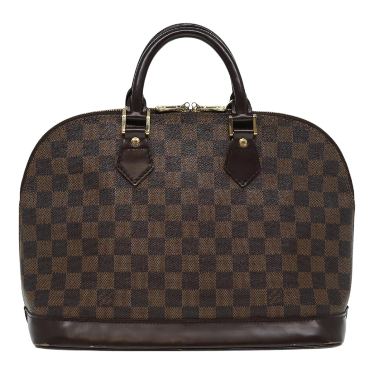 LOUIS VUITTON Damier Ebene Alma Hand Bag N51131 LV Auth 87559