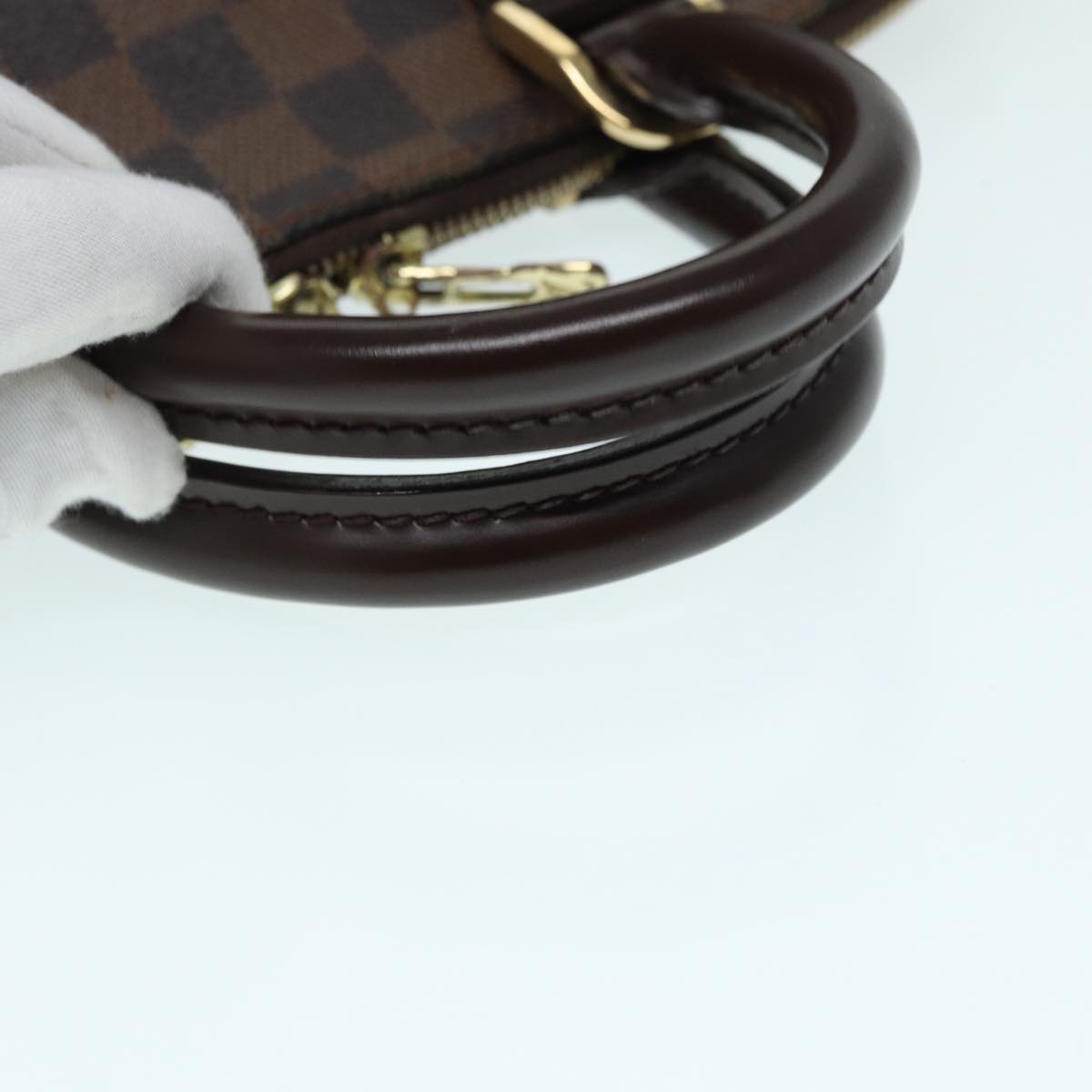 LOUIS VUITTON Damier Ebene Alma Hand Bag N51131 LV Auth 87559