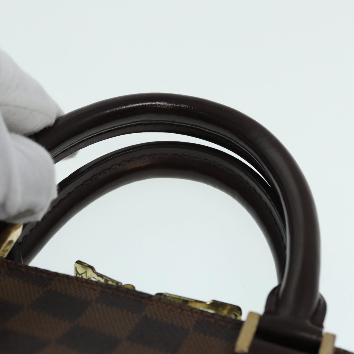 LOUIS VUITTON Damier Ebene Alma Hand Bag N51131 LV Auth 87559