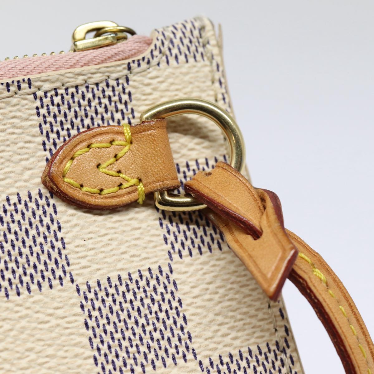 LOUIS VUITTON Damier Azur Neverfull MM Tote Bag N41605 LV Auth 87566