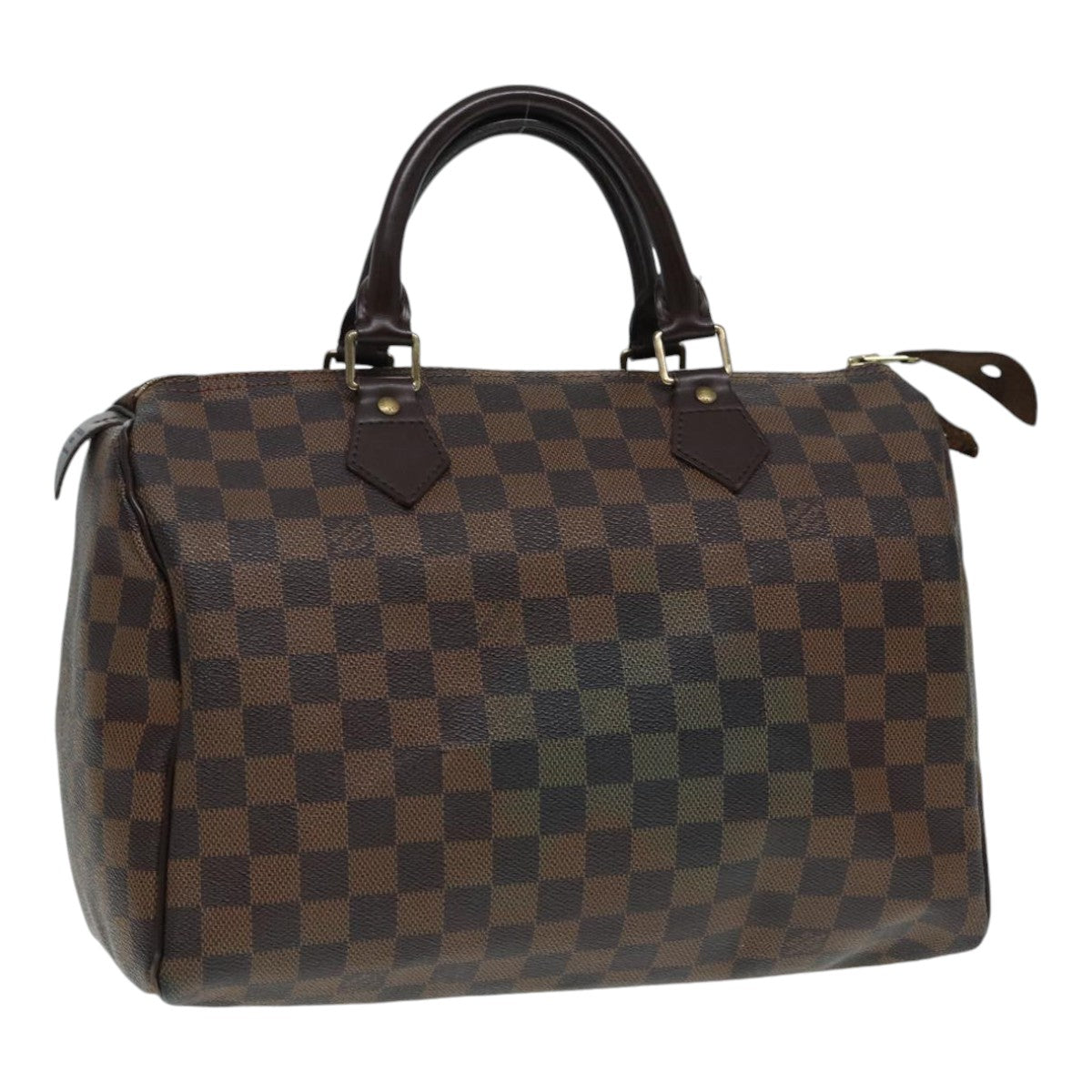 LOUIS VUITTON Damier Ebene Speedy 30 Hand Bag N41364 LV Auth 87580