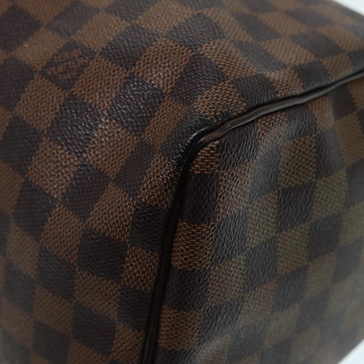 LOUIS VUITTON Damier Ebene Speedy 30 Hand Bag N41364 LV Auth 87580