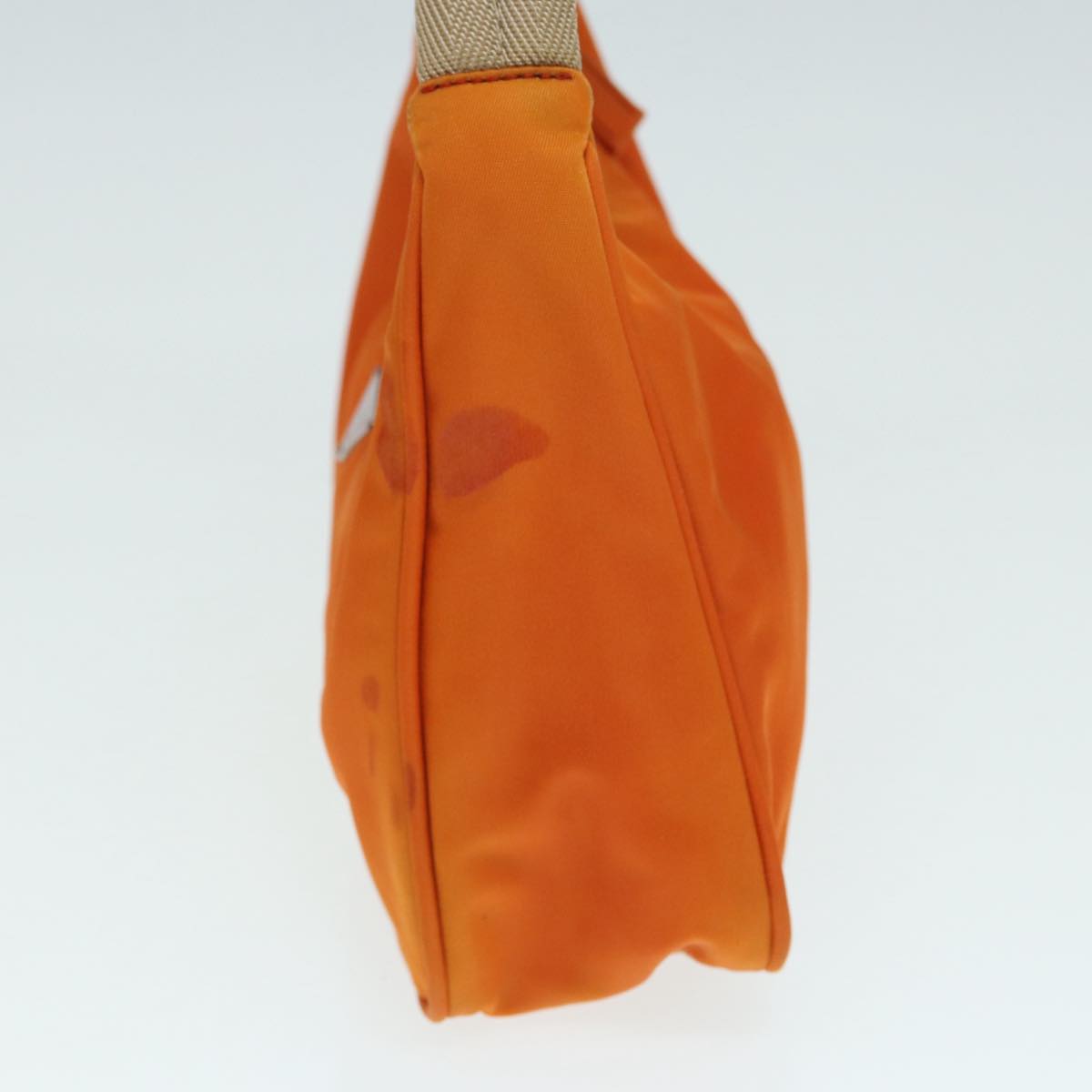 PRADA Hand Bag Nylon Orange Auth 87671