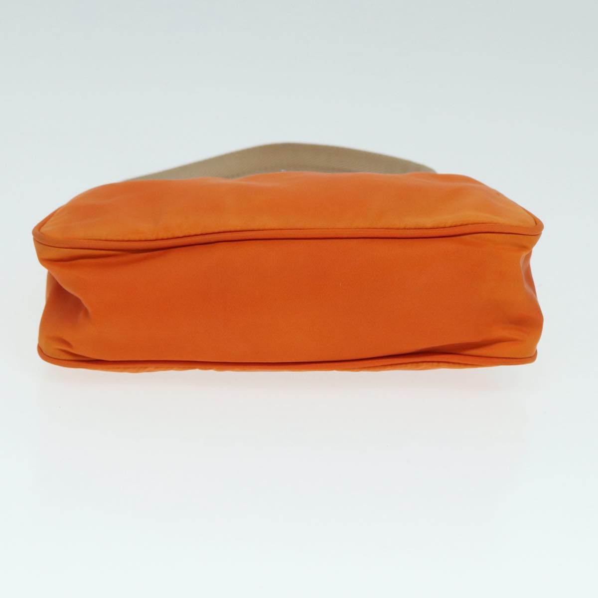 PRADA Hand Bag Nylon Orange Auth 87671