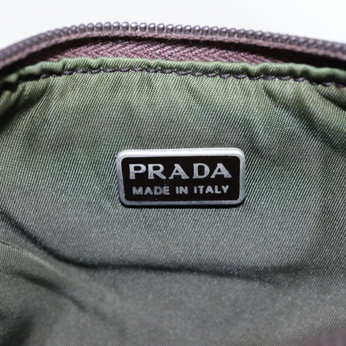 PRADA Hand Bag Canvas Beige Auth 87677