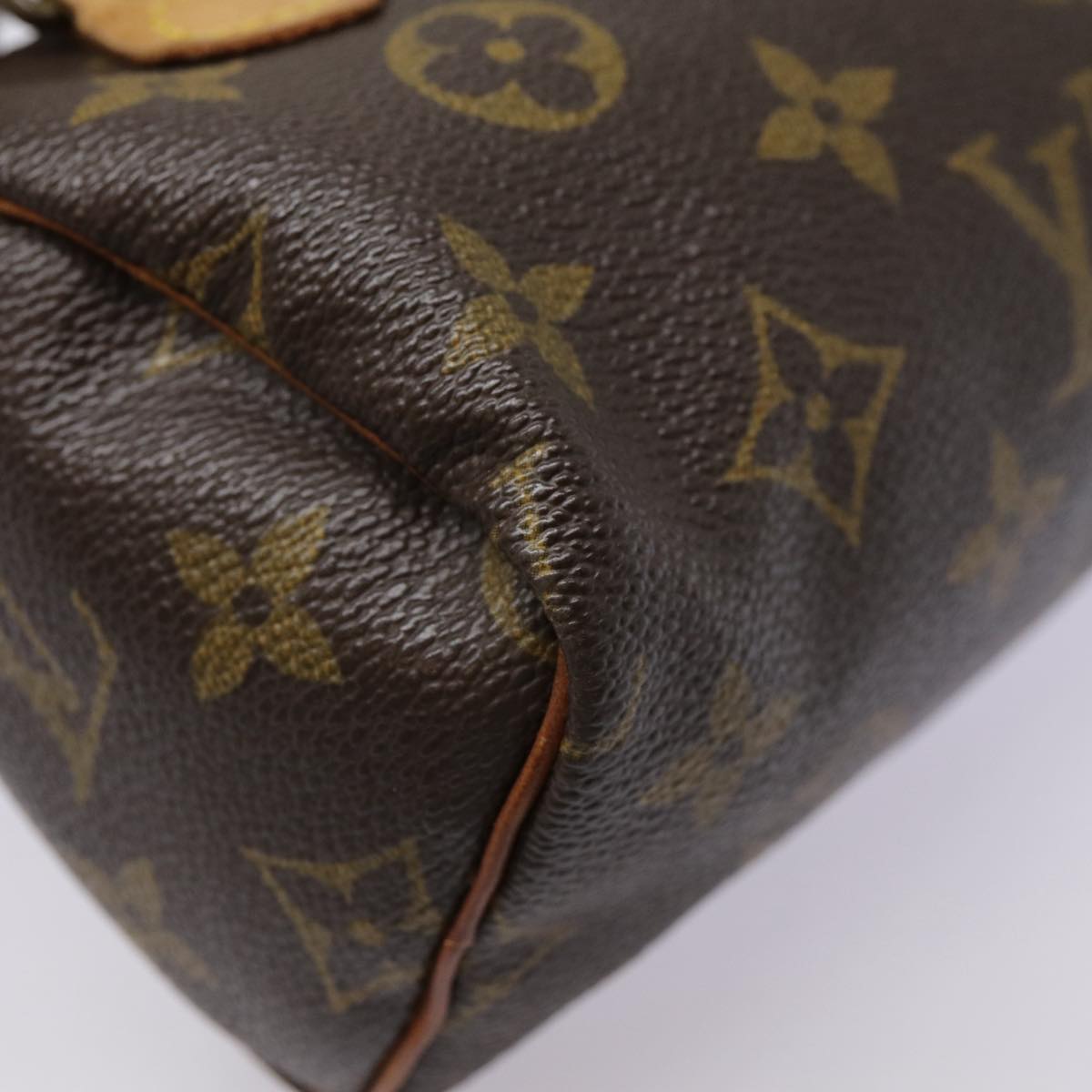 LOUIS VUITTON Monogram Mini Speedy Hand Bag M41534 LV Auth 87712