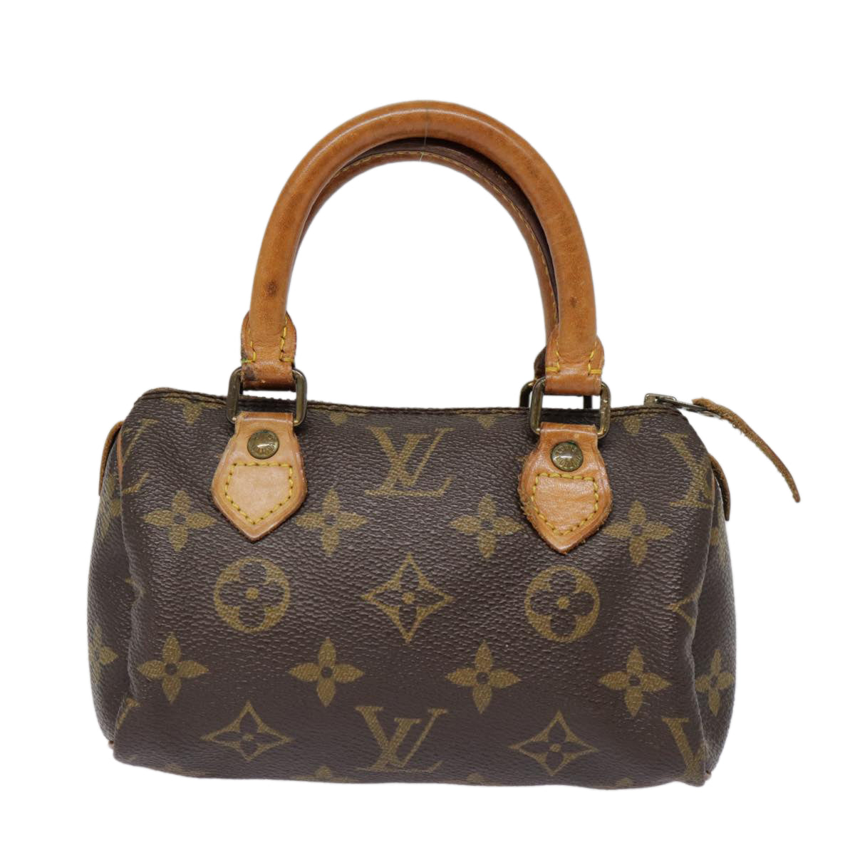 LOUIS VUITTON Monogram Mini Speedy Hand Bag M41534 LV Auth 87712