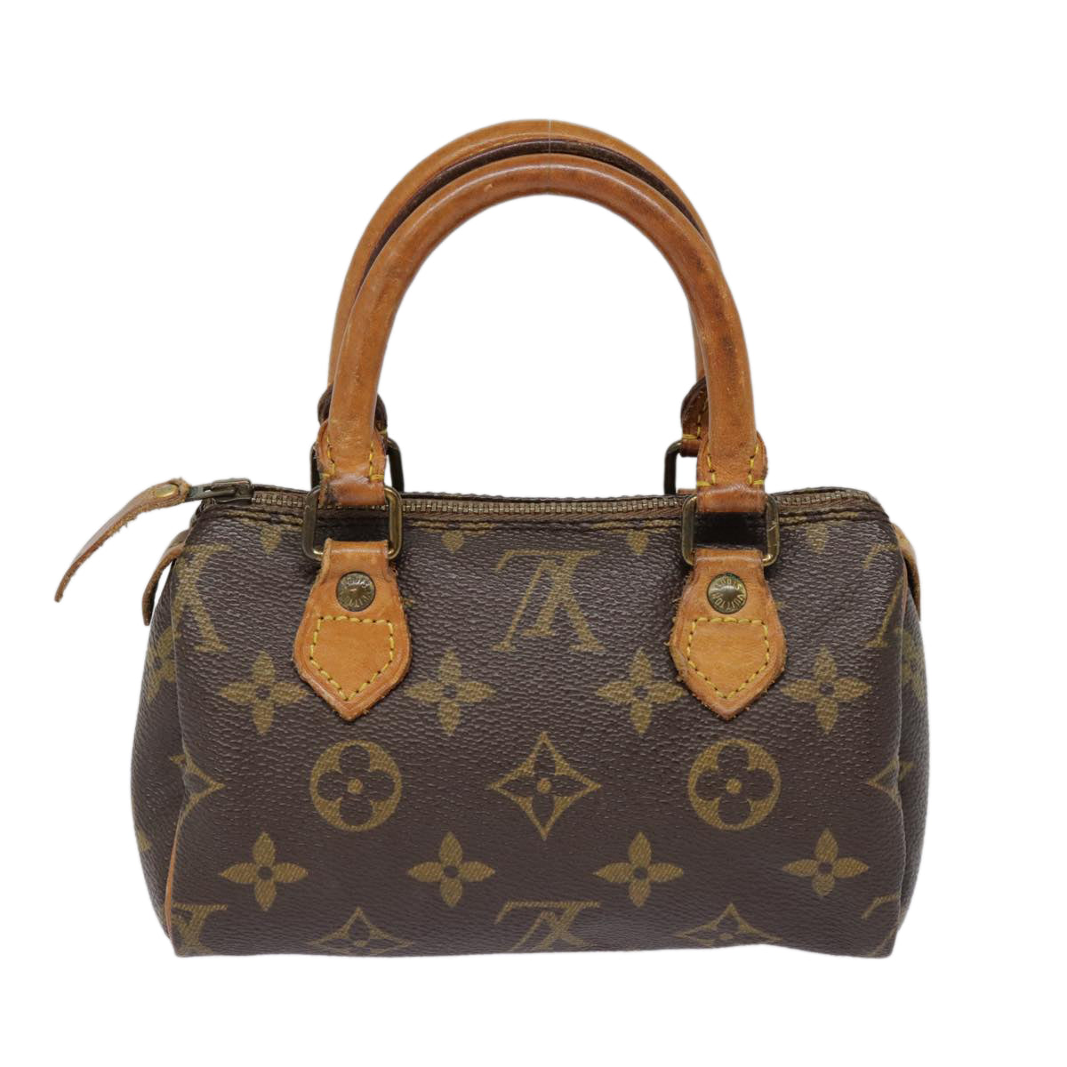 LOUIS VUITTON Monogram Mini Speedy Hand Bag M41534 LV Auth 87712