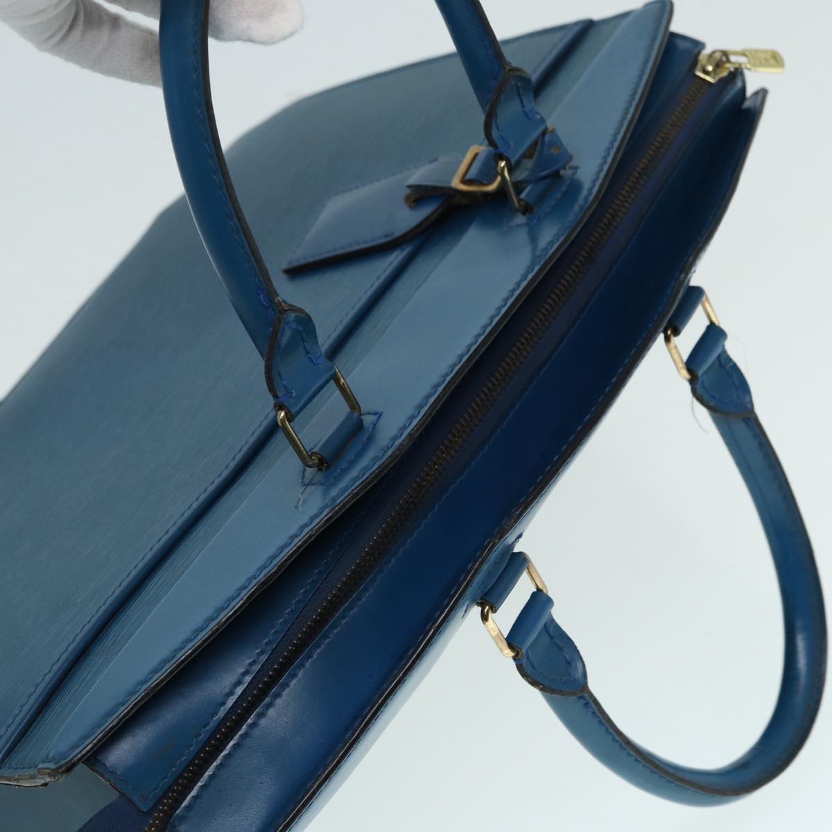 LOUIS VUITTON Epi Riviera Hand Bag Blue M48185 LV Auth 87715