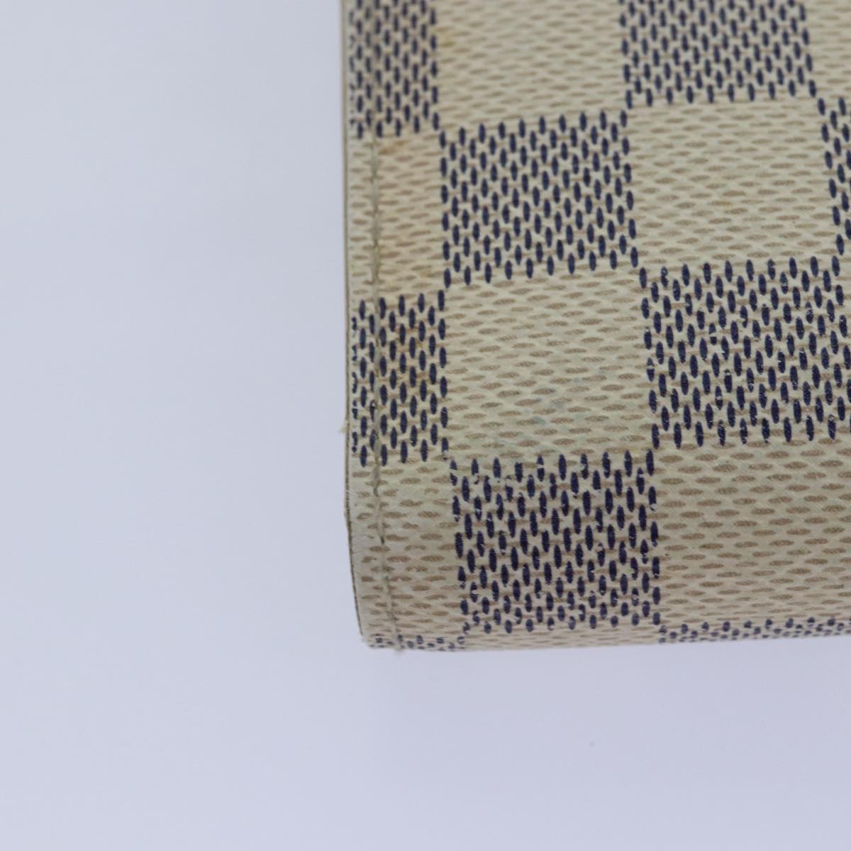 LOUIS VUITTON Damier Azur Portefeuille Alexandra Wallet N63068 LV Auth 87727