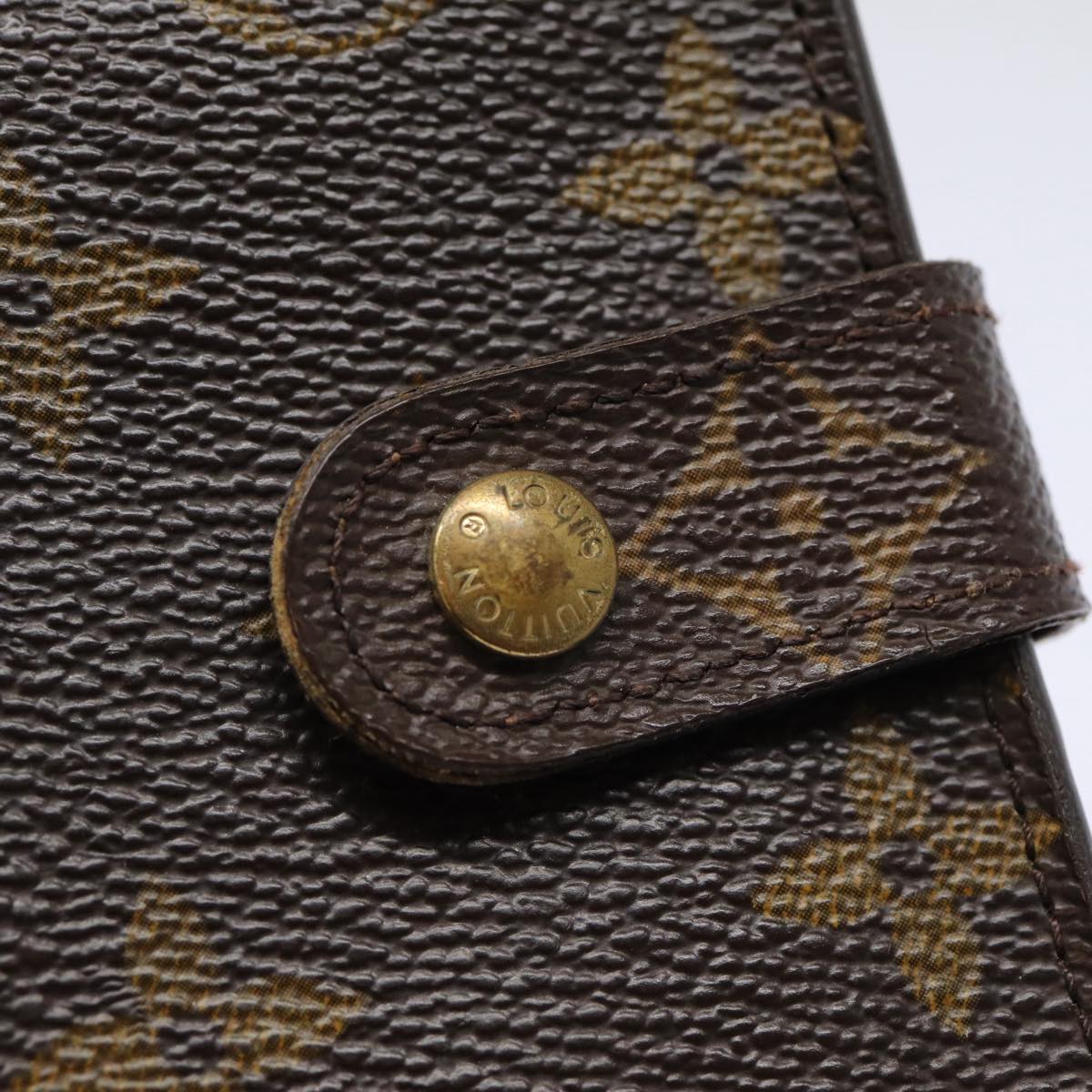 LOUIS VUITTON Monogram Compact Zip Wallet M61667 LV Auth 87729