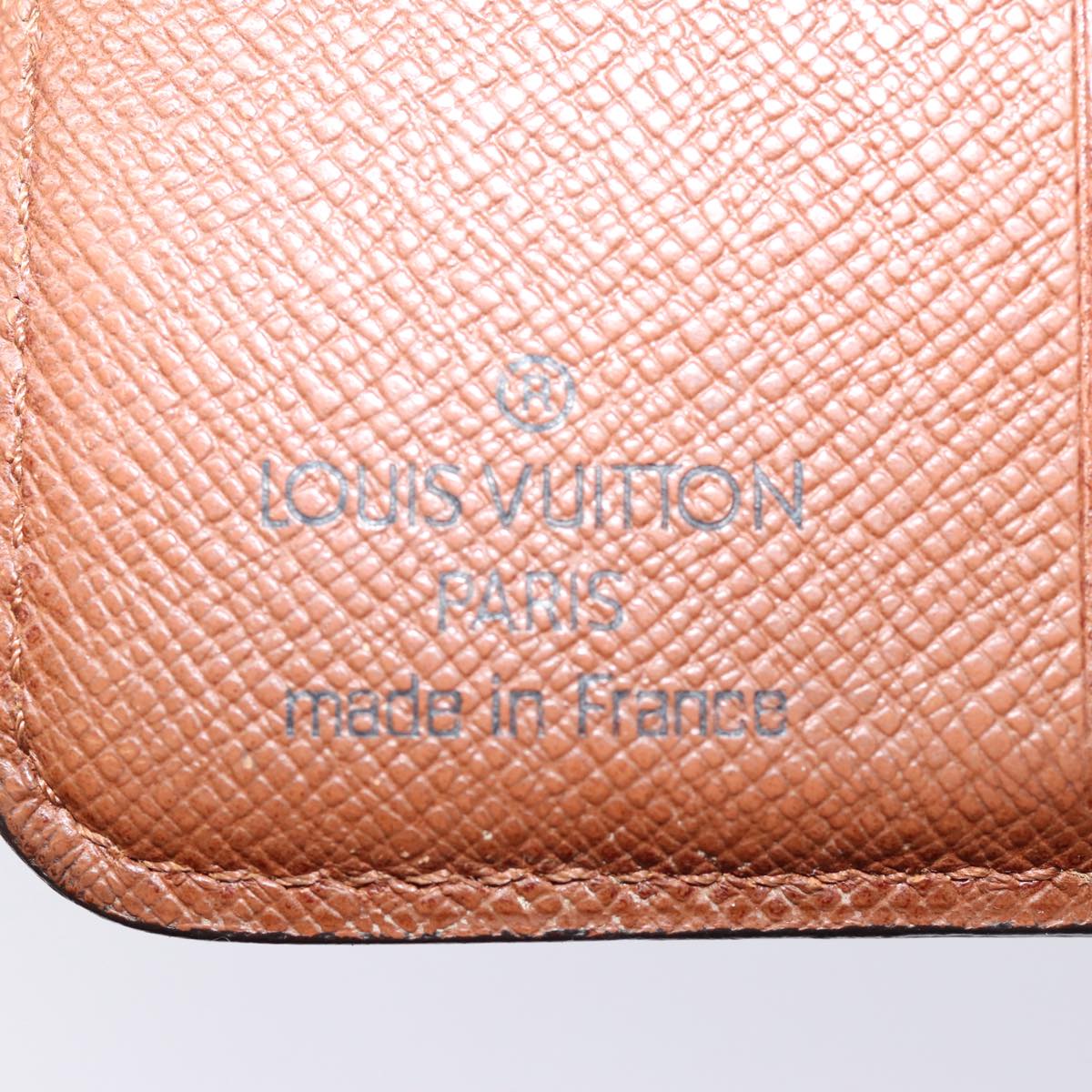 LOUIS VUITTON Monogram Compact Zip Wallet M61667 LV Auth 87729