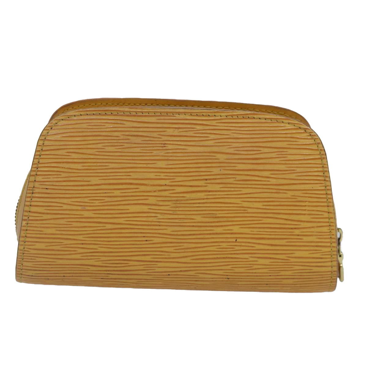 LOUIS VUITTON Epi Dauphine PM Pouch Yellow M48449 LV Auth 87732