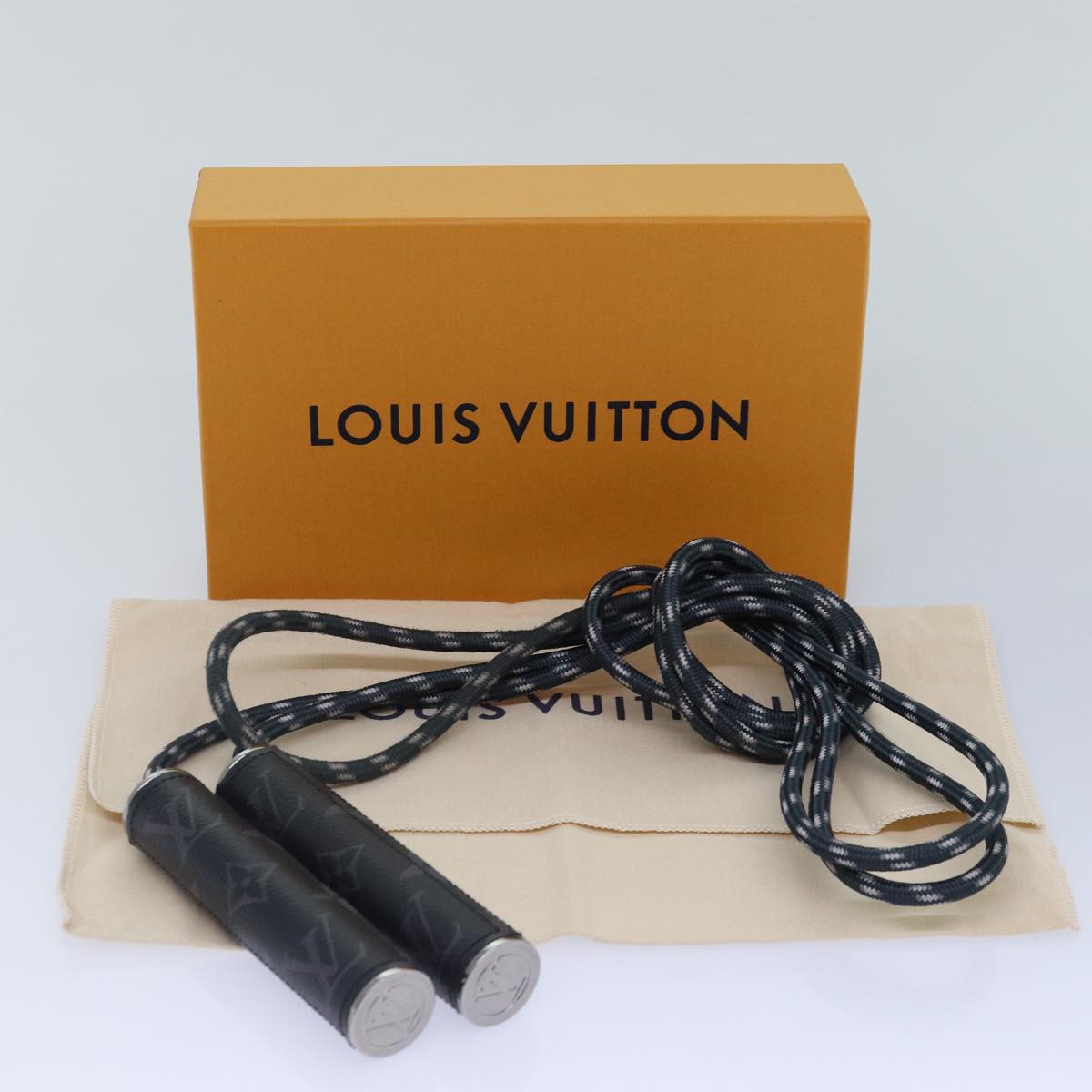 LOUIS VUITTON Monogram Eclipse Rope Call Dasote Christopher GI0210 Auth 87734AM