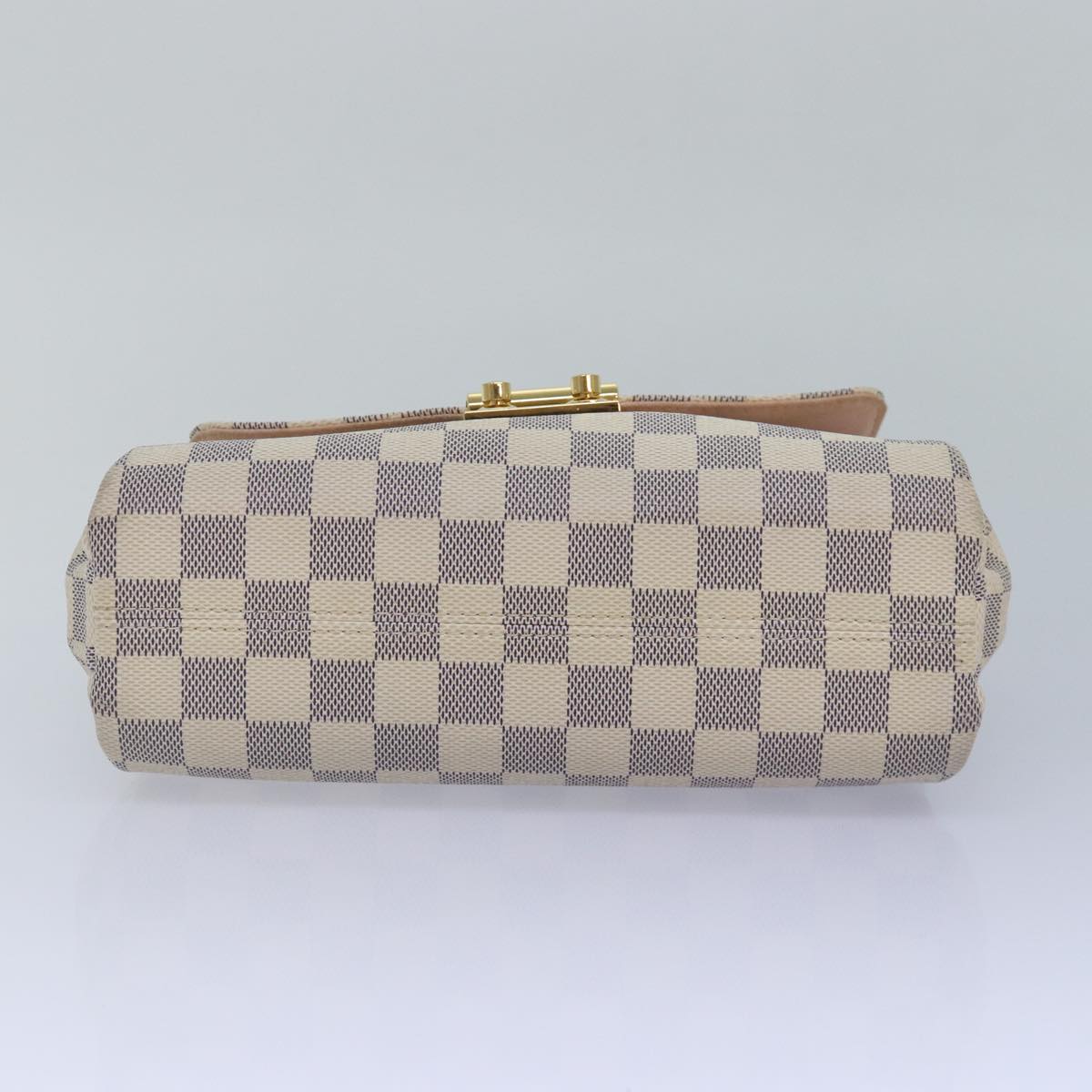 LOUIS VUITTON Damier Azur Croisette Hand Bag 2way N41581 LV Auth 87754