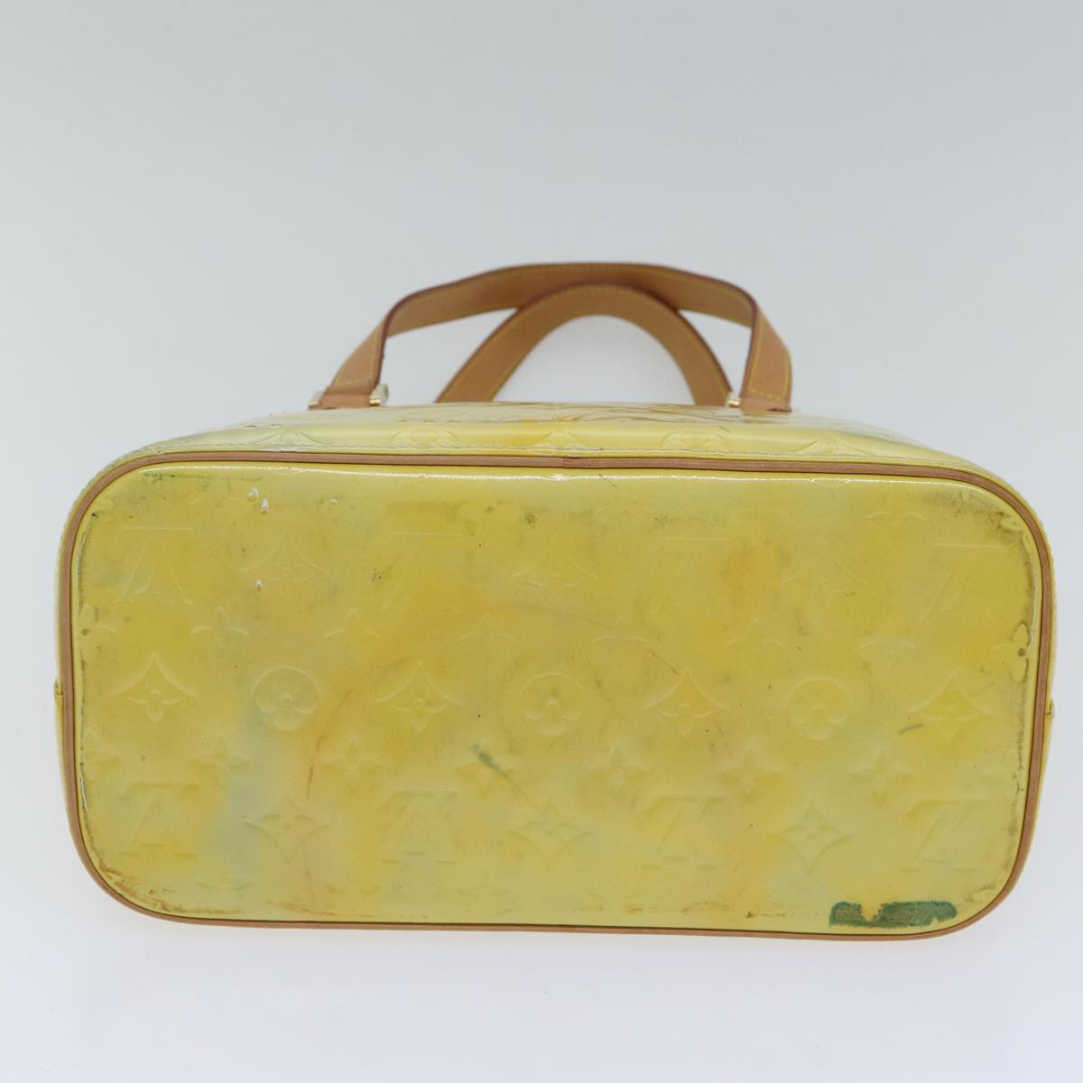 LOUIS VUITTON Monogram Vernis Houston Hand Bag Gris M91053 LV Auth 87791