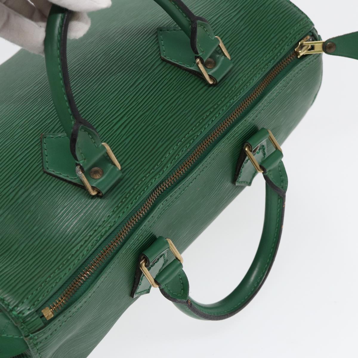 LOUIS VUITTON Epi Speedy 30 Hand Bag Borneo Green M43004 LV Auth 87801