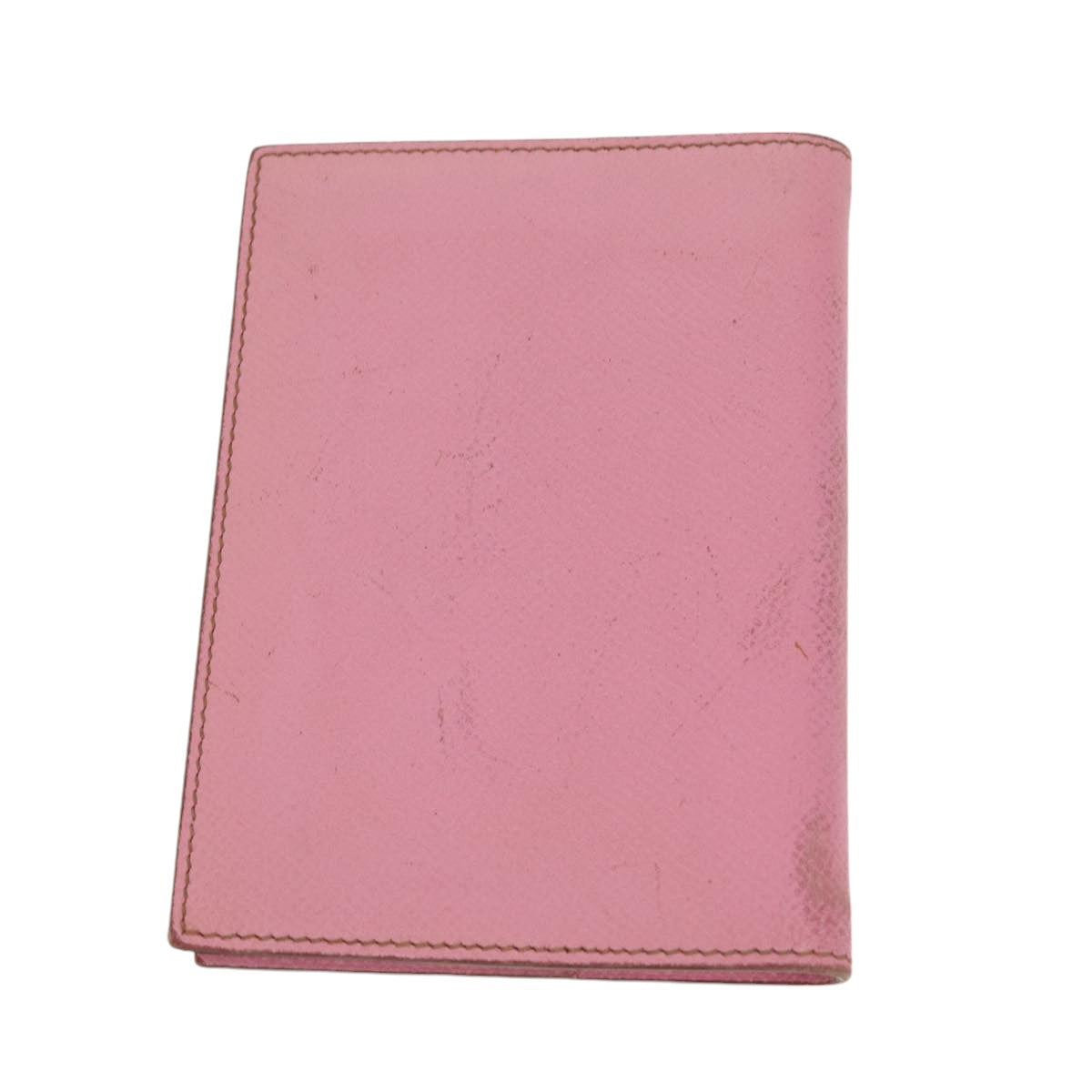 HERMES Agenda PM Day Planner Cover Epsom Leather Pink Auth 87806