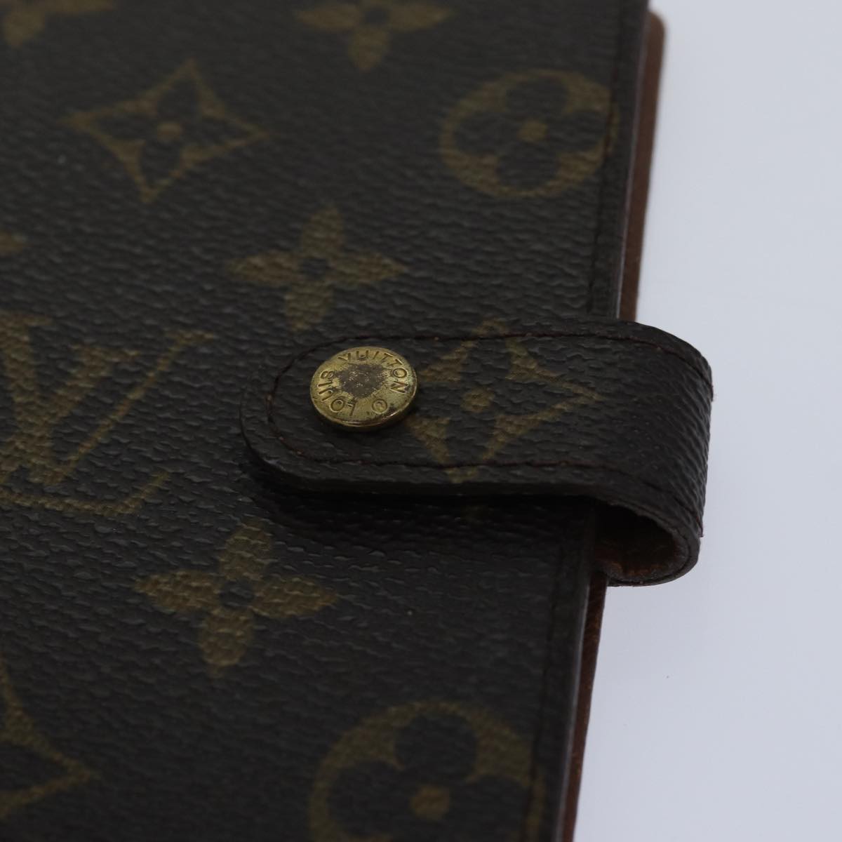 LOUIS VUITTON Monogram Agenda PM Day Planner Cover R20005 LV Auth 87813