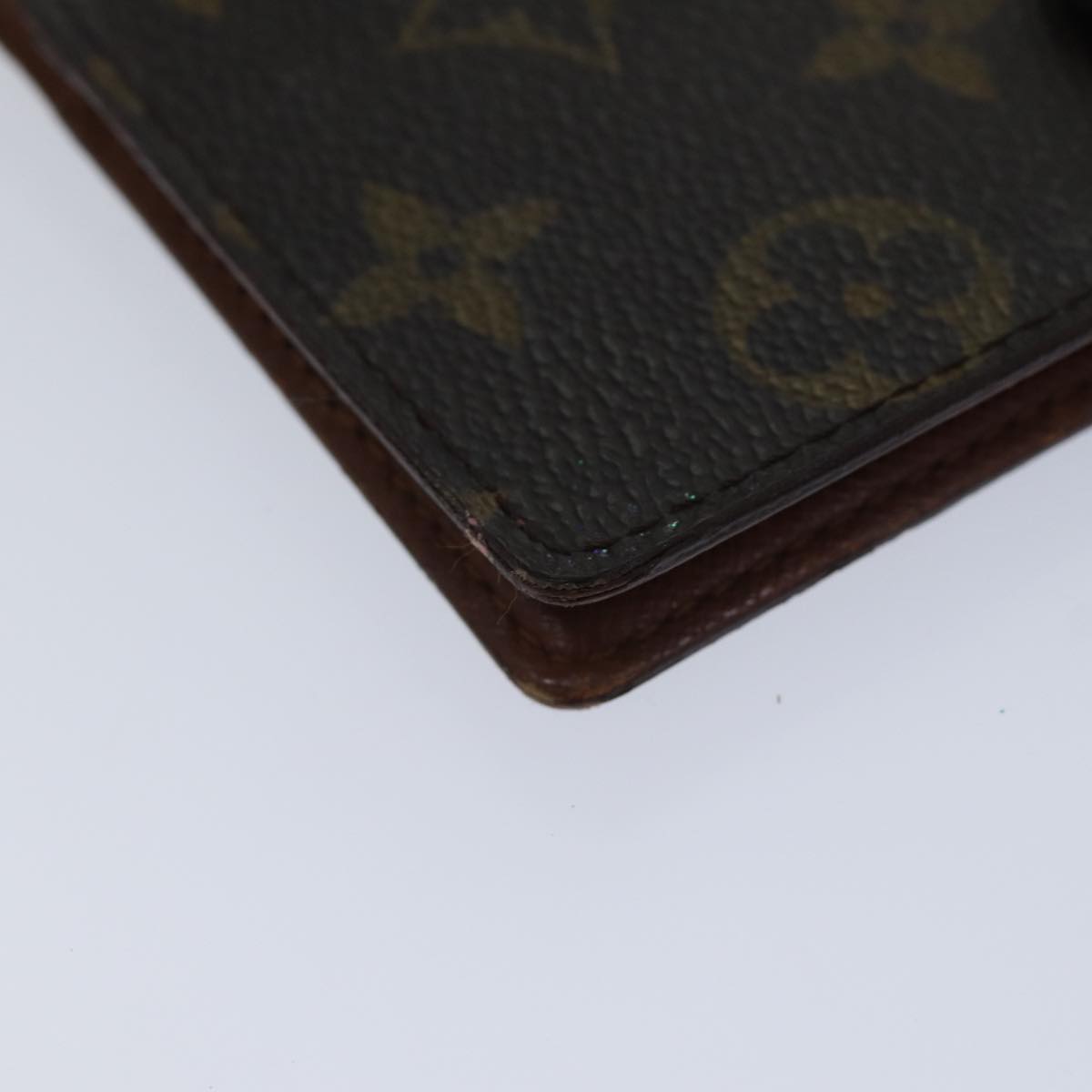 LOUIS VUITTON Monogram Agenda PM Day Planner Cover R20005 LV Auth 87813