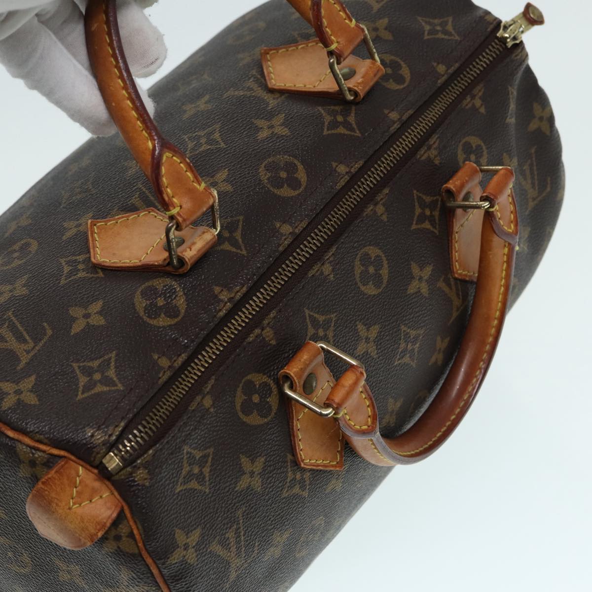 LOUIS VUITTON Monogram Speedy 30 Hand Bag M41526 LV Auth 87818