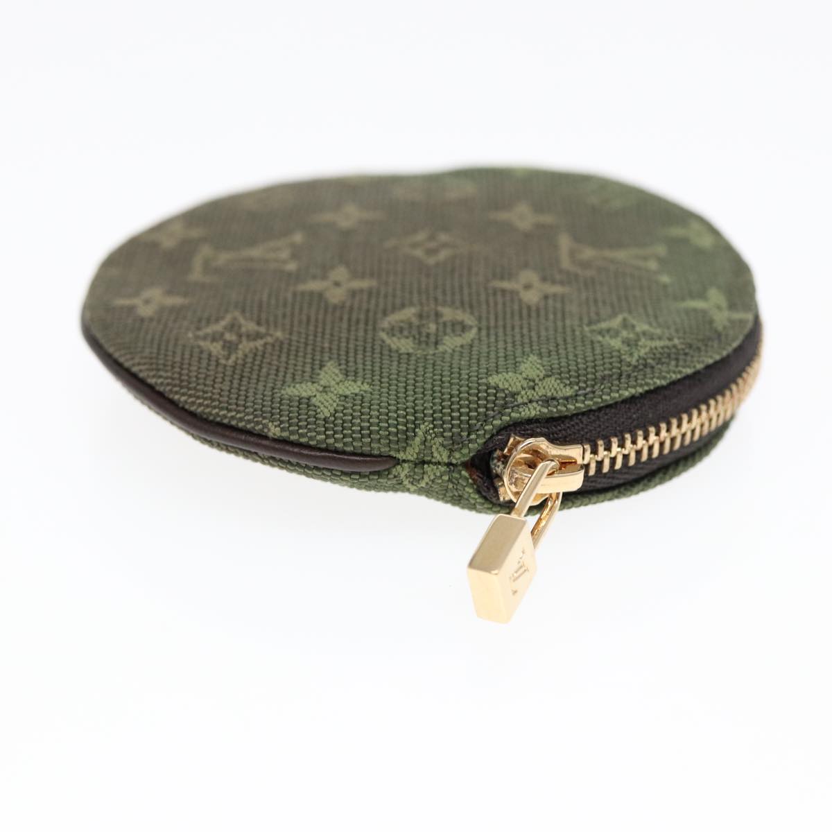 LOUIS VUITTON Monogram Mini Porte Monnaie Ron Purse TST Khaki M92451 Auth 87853