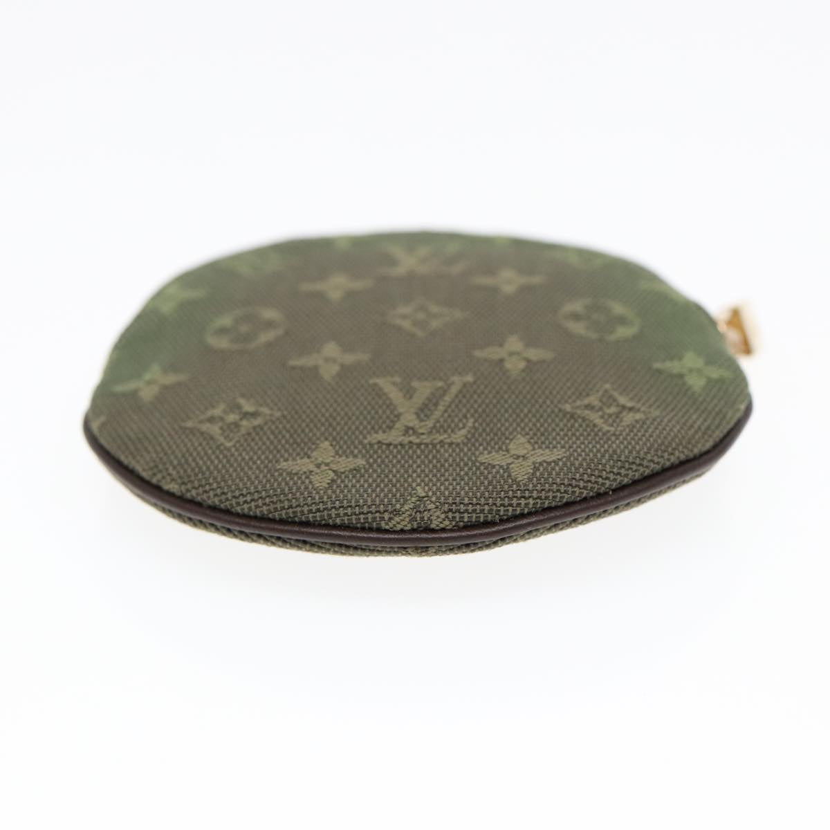 LOUIS VUITTON Monogram Mini Porte Monnaie Ron Purse TST Khaki M92451 Auth 87853