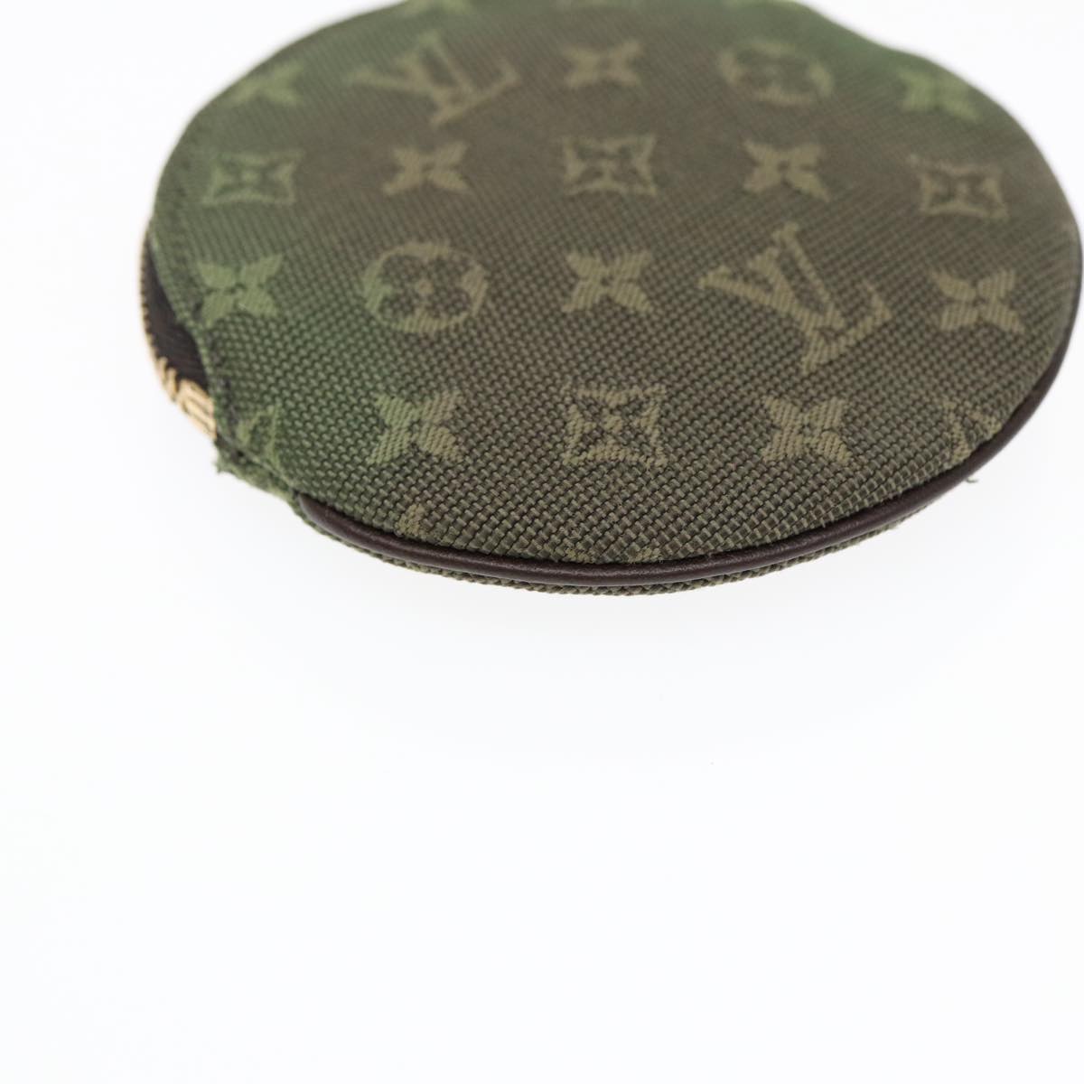 LOUIS VUITTON Monogram Mini Porte Monnaie Ron Purse TST Khaki M92451 Auth 87853