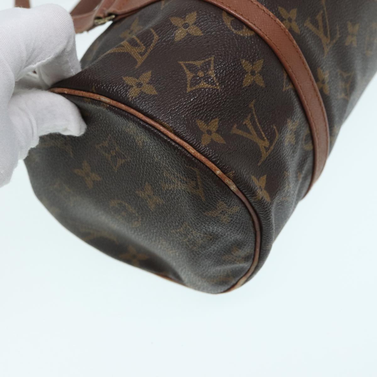 LOUIS VUITTON Monogram Papillon 30 Hand Bag M51385 LV Auth 87880